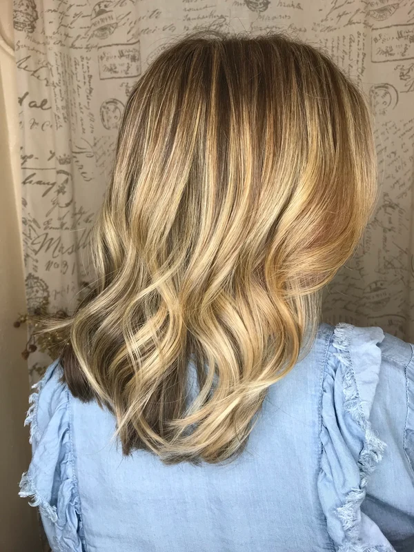 Recent hair color work by Amy Bennett in Roseville